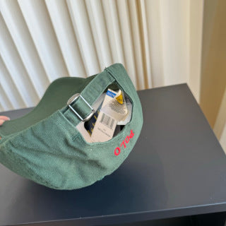 Ralph Lauren Hat Washed Sage Green Red Pony Baseball Cap
