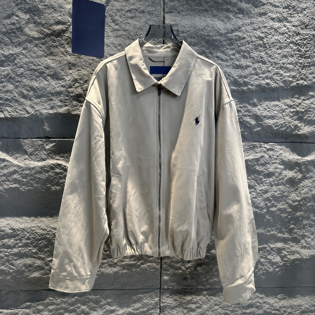 Ralph Lauren Outerwear Oversized Cotton Collared Jacket