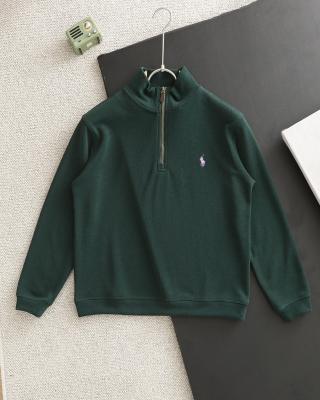 Ralph Lauren Sweatshirt Pony Embroidered Quarter-Zip Stand Collar Pullover