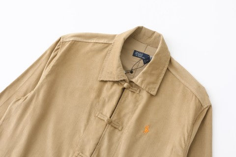 Ralph Lauren Heritage Outerwear Corduroy Mandarin Shirt Jacket