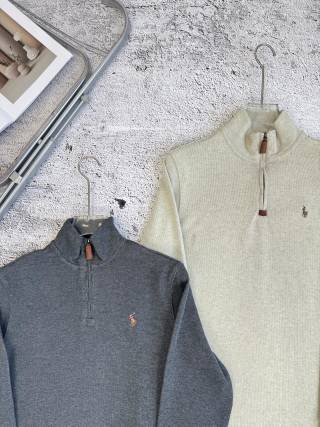 Ralph Lauren Sweatshirt Pony Embroidered Quarter-Zip Pullover