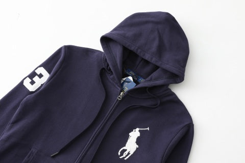 Ralph Lauren Heritage Outerwear Big Pony Hooded Zip Jacket