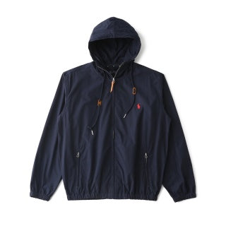 Ralph Lauren Outerwear Cotton Drawstring Hood Zip Jacket