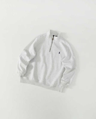 Ralph Lauren Sweatshirt Pony Embroidered Half-Zip Stand Collar Pullover