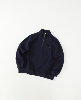Ralph Lauren Sweatshirt Pony Embroidered Half-Zip Stand Collar Pullover