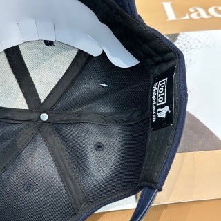 Ralph Lauren Hat Navy Curved-Brim Pony Baseball Cap