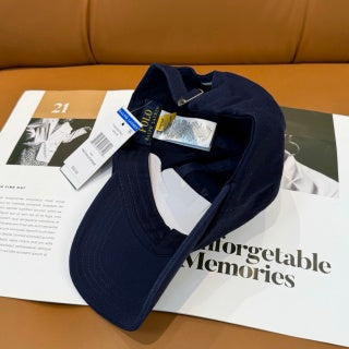 Ralph Lauren Hat Navy Multicolor Pony Curved-Brim Baseball Cap