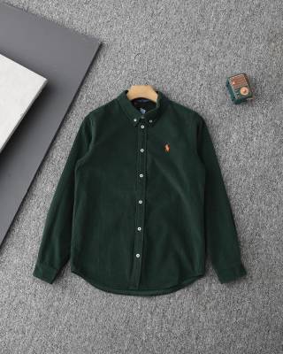 Ralph Lauren Shirt Unisex Corduroy Long Sleeve Button-Up