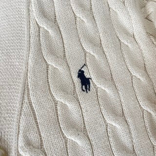 Ralph Lauren V-Neck Cable Cardigan Sweater