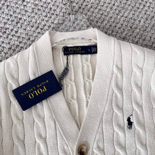 Ralph Lauren V-Neck Cable Cardigan Sweater