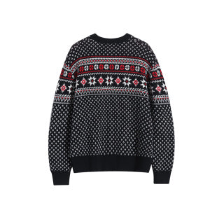 Ralph Lauren Fair Isle Pattern Wool Blend Sweater