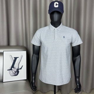 Ralph Lauren Unisex Light Gray Cotton Piqué Pony Polo Shirt