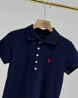 Ralph Lauren Women's Five Button Cotton Polo Shirt