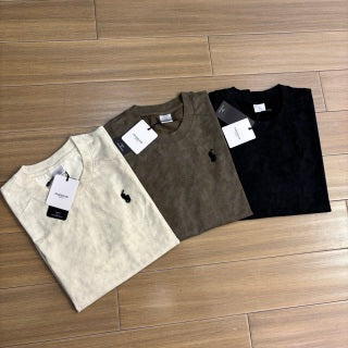 Ralph Lauren T-shirt Washed Texture Pony Embroidered Crewneck Tee