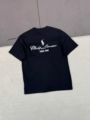 Ralph Lauren T-shirt Back Lettering Pony Logo Crew Neck Tee