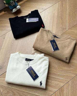 Ralph Lauren T-shirt Cotton Knit Regular Shoulder Crewneck Tee
