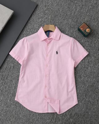 Ralph Lauren Shirt Linen Short Sleeve Button-Front Shirt