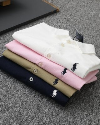 Ralph Lauren Shirt Linen Short Sleeve Button-Front Shirt