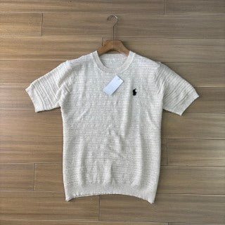 Ralph Lauren T-shirt Textured Knit Crewneck Short Sleeve Tee
