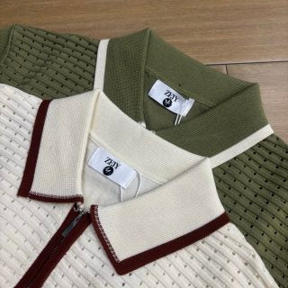 Ralph Lauren T-shirt Open-Knit Contrast Collar Short Sleeve Tee