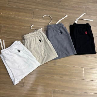 Ralph Lauren Pants Ribbed-Waist Slim Straight Casual Trousers