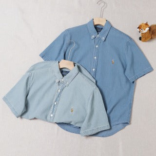 Ralph Lauren Shirt Short Sleeve Oxford Button-Down Shirt